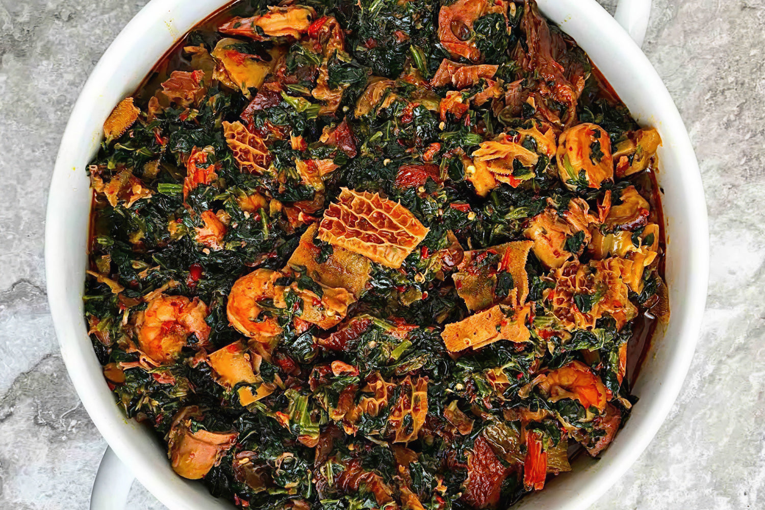 Efi Riro (Efo Riro) With Spinach